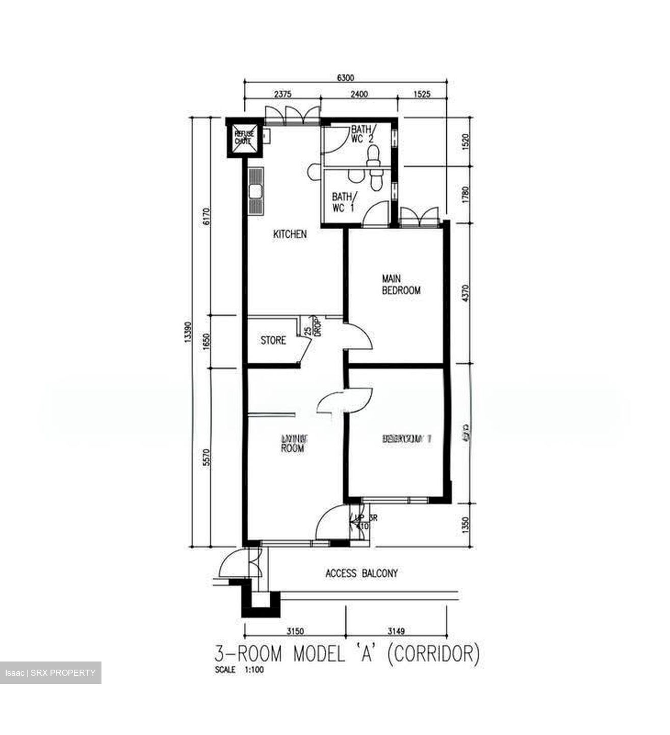 Blk 411 Bukit Batok West Avenue 4 (Bukit Batok), HDB 3 Rooms #621742061